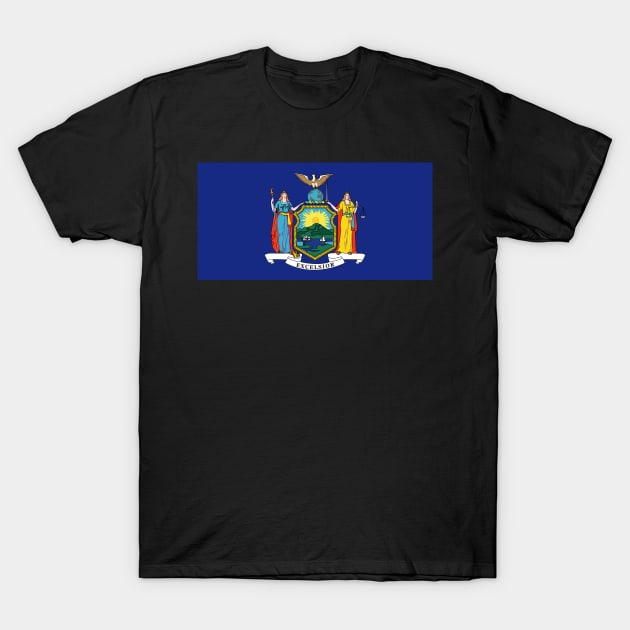 Flag - New York wo Txt T-Shirt by twix123844